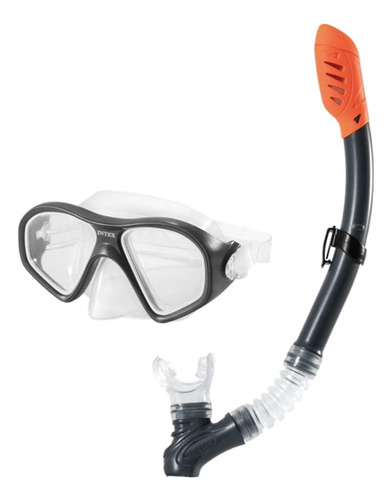 Set Máscar  Y Tubo Reef Rider Snorkel Intex