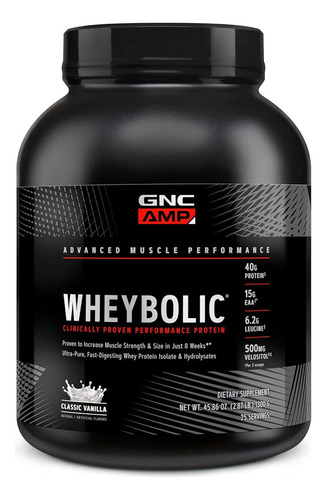 Gnc Amp Proteína De Wheybolic En Polvo | Fórmula Específica 