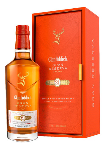 Glenfiddich 21 Años Reserva Rum Cask Finish Whisky Importado