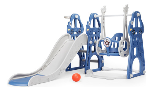 Conjunto De Playground Rengue 4 Em 1 Kids Slide And Swing De