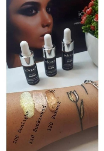 Idraet Maquillaje Iluminador Gotas Liquido Liquid Glow 10gr