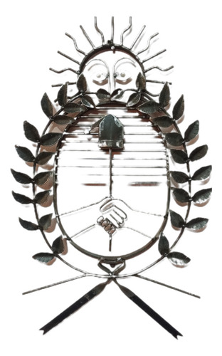 Escudo Nacional Argentino Negro Lisa