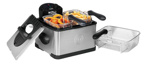 Freidora Aceite Masterchef Mk-df-4ss 4 Lt Doble Canasta 110v