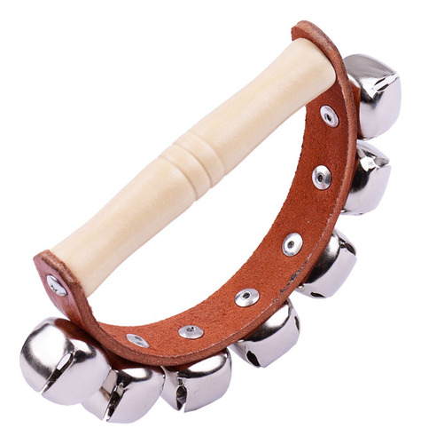 Cascabeles De Madera Con Mango De Cascabeles, 7 Unidades