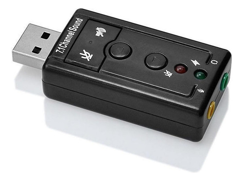 Adaptador De Tarjeta De Sonido Virtual Usb De 7.1 