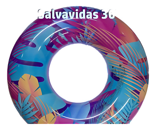 Salvavidas Tropical Pool Party Flotador Inflable Luau Tiki