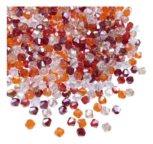1000pcs Bicone Crystal Beads Mezcla De 4 Mm Mezcla De Vidrio