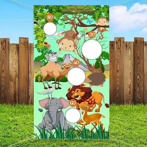 Toss Game Decoraciones Fun Hanging Flag Para Festival Party