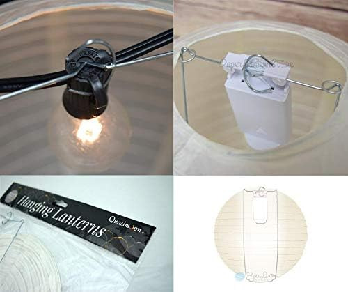 Paperlanternstore.com 4 Beige/marfil Redondo Lampara D...