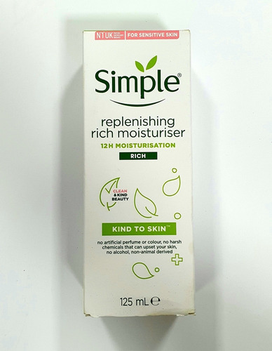 Crema Humectante Intenso Simple Replenishing