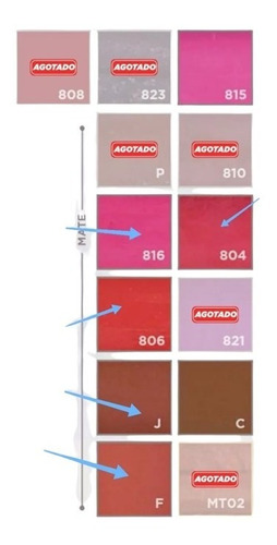 Imagen 2 de 4 de Labiales En Barra Matte Cremosos De Dolce Bella Original