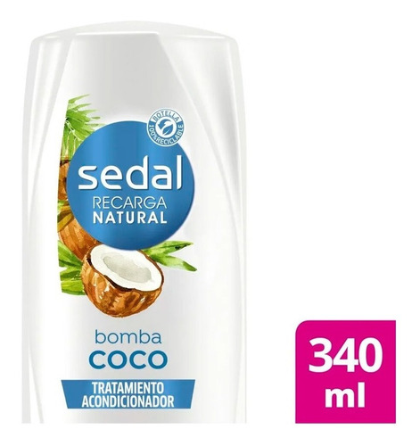 Sedal Bomba Coco 340ml Nutritivo Shampoo / Acondicionador 