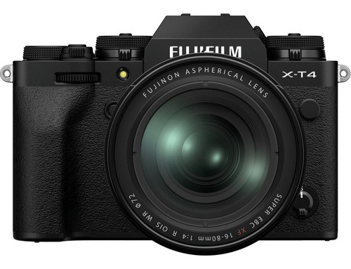 Kit Mirrorless Fujifilm X-t4 4k Com Lente Xf 16-80mm (preta)