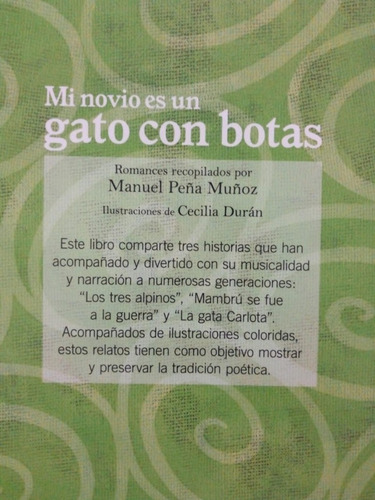 Mi Novio Es Un Gato Con Botas - Manuel Peña Muñoz (Usado)