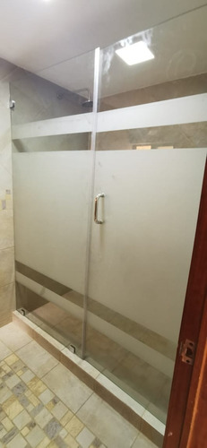 Cancel De Baño Vidrio Templado De 10mm, Modelo Abatible 1.8m