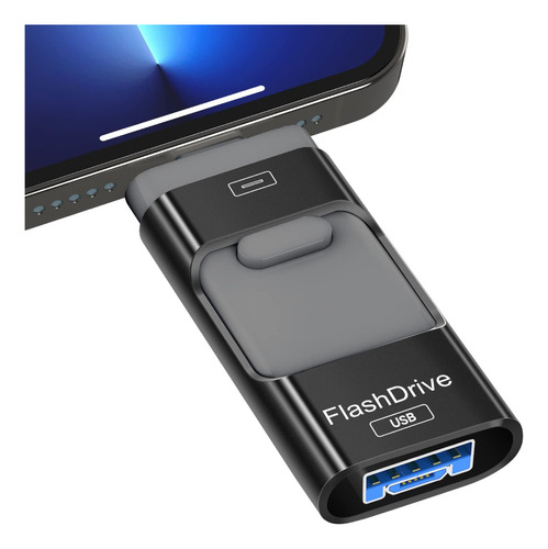 Memoria Usb 3.0 / 4 En 1 128 Gb Para iPhone Android Y Tipo-c