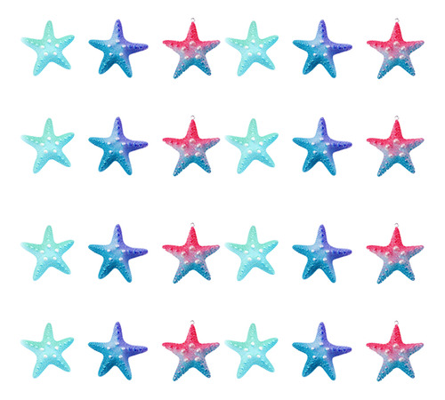 Colgante Colorido Con Forma De Estrella De Mar, 30 Unidades