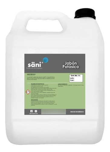 4l Jabón Potásico De Coco Insecticida, Control De Insectos