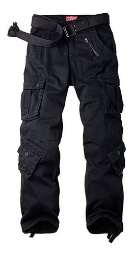 Pantalones Unicolor Tipo Militar Cargo /todas Las Tallas