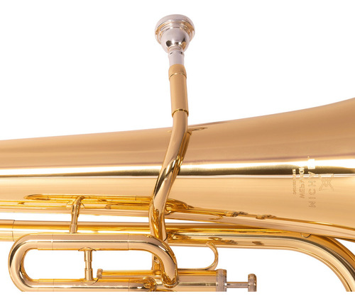 Bombardino Euphonium Michael Wepm40n 3 Pistos Laqueado Sib Cor Dourado