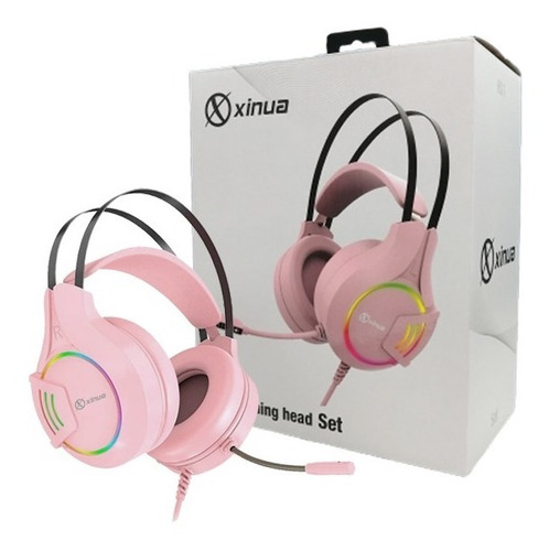 Imagen 10 de 10 de Auricular Xinua Hs1 Gamermicrofono Mute Luz Led Pc Ps4 Xbox