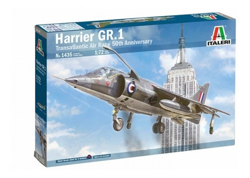 Avion Harrier Gr.1 Italeri 1435 Escala 1/72 Armable