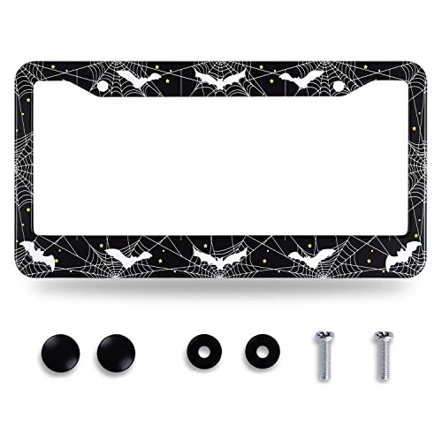Bat Spider Web License Plate Frame Gothic Goth License ...