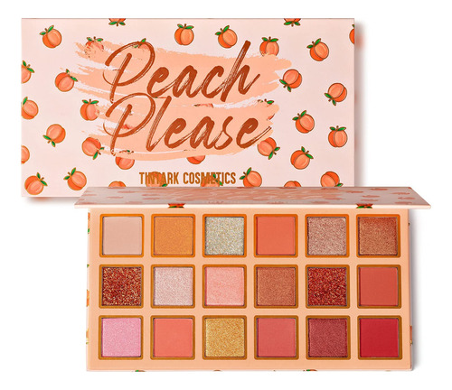 Tintark Peach Please - Paleta De Sombras De Ojos De 18 Color