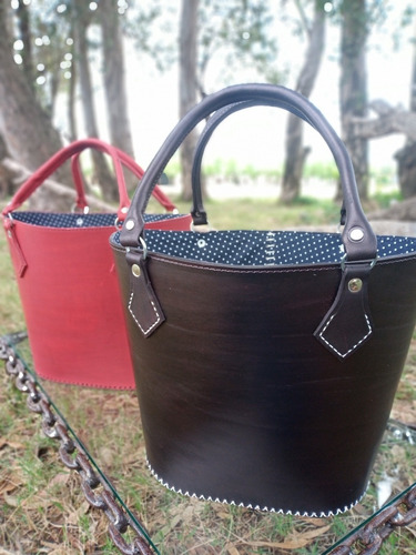 Bolso Tote Cuero Vacuno 