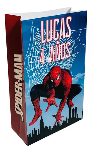 Bolsas Golosineras Personalizadas X 30 Spiderman