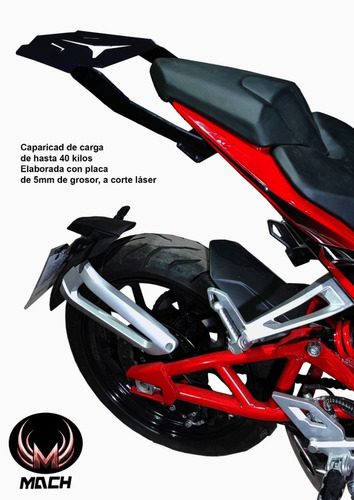 Parrilla Porta Equipaje Para Motocicleta Italika Vortx 200
