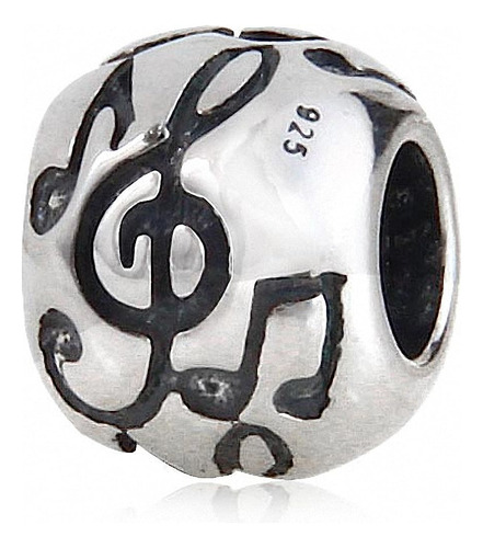 ~? Abun Melody Music Note Charm 925 Sterling Silver Table G 