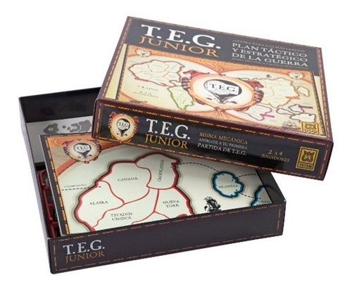 Imagen 2 de 12 de Juego De Mesa Estrategia Teg Junior Yetem T.e.g.