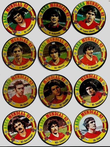 Seleção Espanha De 1982, Do Album Ases Mundial 82
