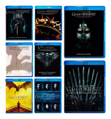 Juego De Tronos Serie Completa En 34 Discos Bluray Full Hd