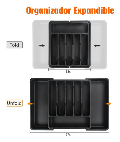 Organizador De Cubiertos,organizador Expandible De Cubiertos