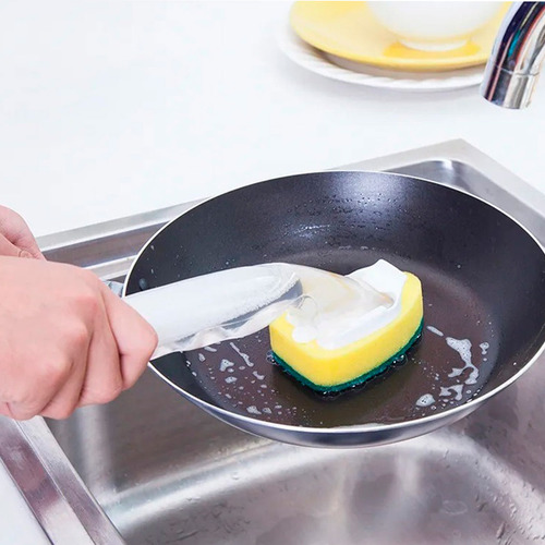 Esponja Clean Tech Esponja Bucha Multiuso branco