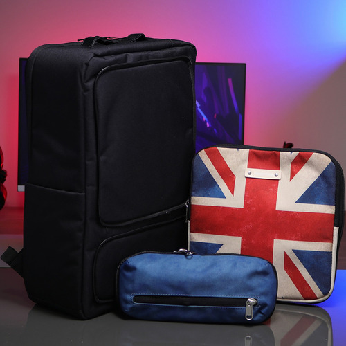 Mochila Adamantiun Shield Prime Custom Notebook 16 Polegadas Cor Bege Desenho Do Tecido Preto