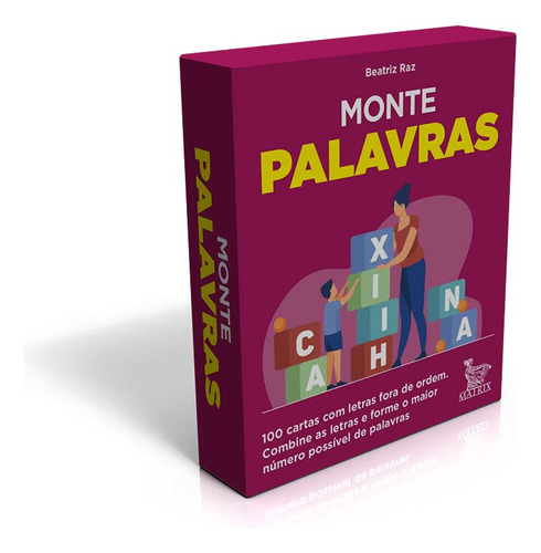 Livro Caixinha - Monte Palavras: 100 Cartas Com Letras Fora De Ordem. Combine As Letras E Forme O Maior Número Possível