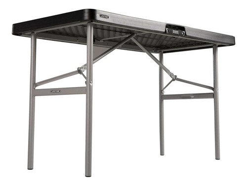 Mesa Plegable Recatangular 1.21 M Fiestas Oficina Lifetime Color Negro