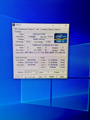 Motherboard Asus P8h61-m Lx3 R2.0, 8gb Ram, Cpu Core I5 3450 Azul (Usado)