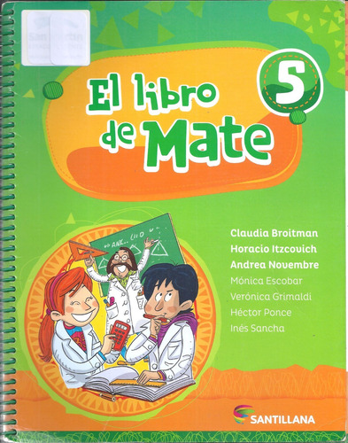 El Libro De Mate 5, Claudia Broitman. Santillana