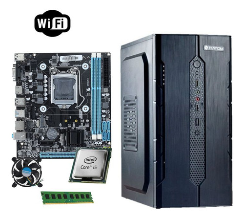 Pc Cpu Intel I5 3470 Placa H61m 8gb Ssd 480gb  C/ Wifi