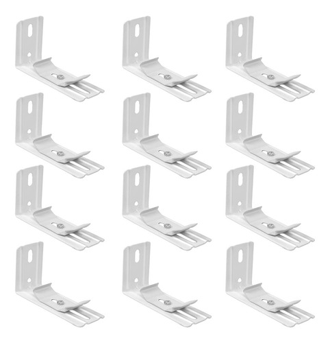 8cm Soporte Cortina Roller-doble Función De Anclaje 12 Unid