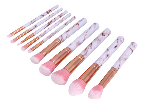 Cosmetics Tools, Juego De 10 Brochas De Maquillaje Para Rost