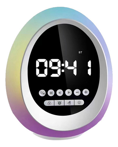 Nuevo Reloj Inalámbrico Rgb Colorful Atmosphere Light Con Al