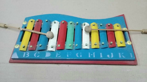 Antiguo Xilófono De Juguete Sin Uso En Su Caja Original