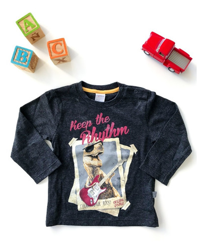 Remera Estampada Cheeky - Talle 9 A 12 Meses - Muy Poco Uso