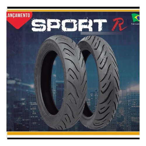 Par Pneu Cg Fan150 160 80/100-18 + 90/90-18 Sport R S/camara