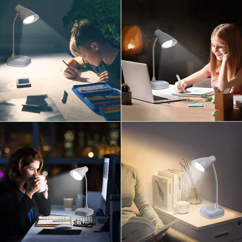 Imagen 8 de 10 de Lámpara Led De Escritorio Para Lectura Recargable